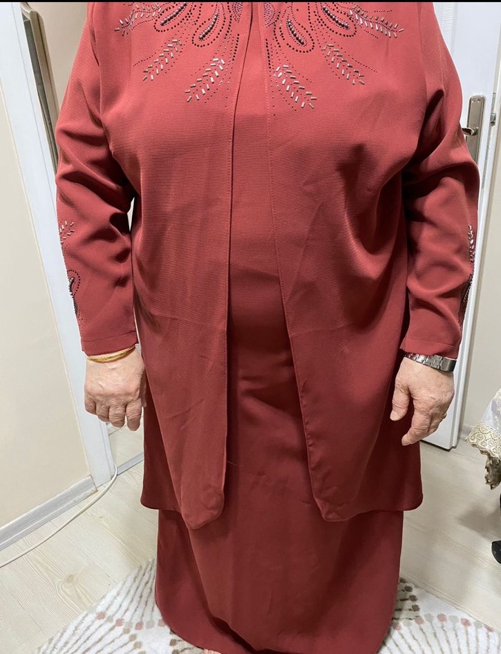 Kiremit işlemeli takım elbise - Görsel 2