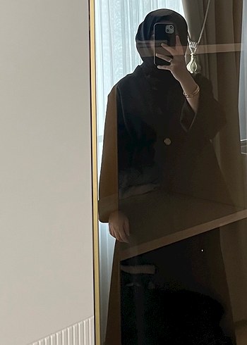 Düğmeli Siyah Kadın Uzun Takım Elbise scuba - Görsel 3