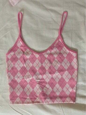 stradivarius y2k pembe crop
