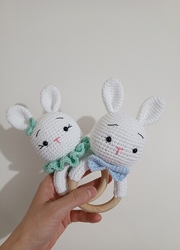 amigurumi tavşan çıngırak