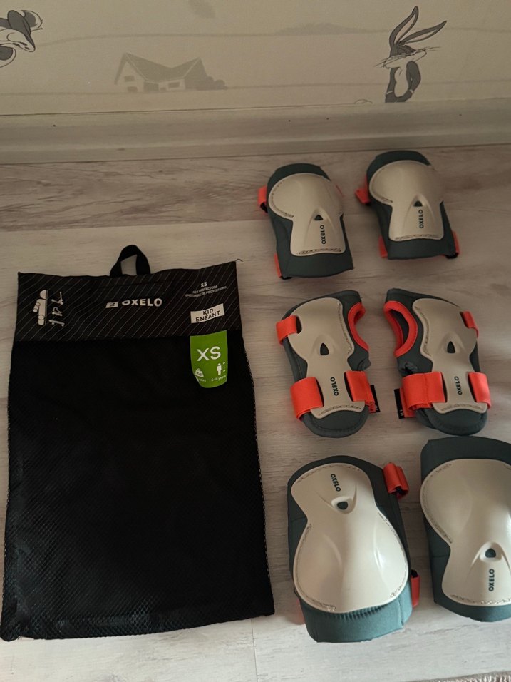 Decathlon OXELO Dizlikler Velcro Bağlamalı hiç kullanılmadı - Görsel 2