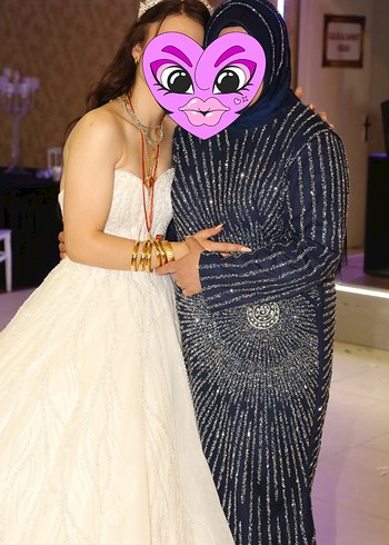 lacivert kapalı kadın abiye - Görsel 2