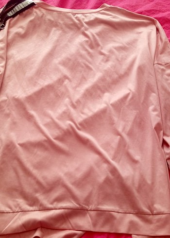 Pembe Salaş Tişörtü, Uzun Kollu, - Görsel 4