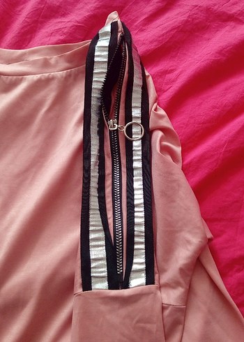 Pembe Salaş Tişörtü, Uzun Kollu, - Görsel 6