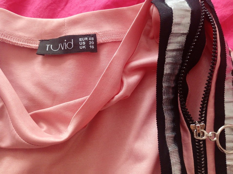 Pembe Salaş Tişörtü, Uzun Kollu, - Görsel 5