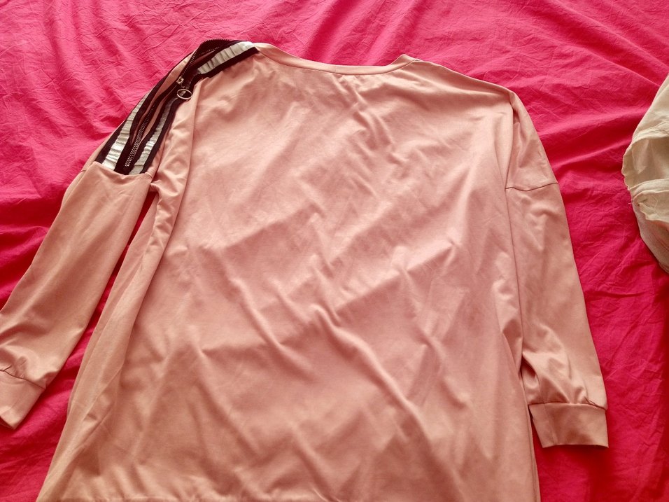 Pembe Salaş Tişörtü, Uzun Kollu, - Görsel 2