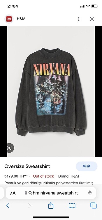 Nirvana sweatshirt