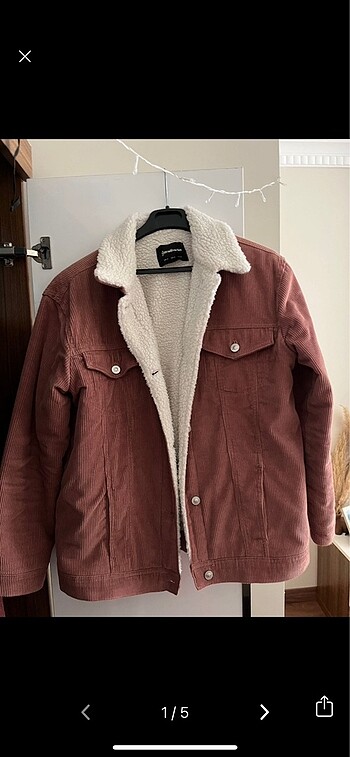m Beden Kadife mont stradivarius