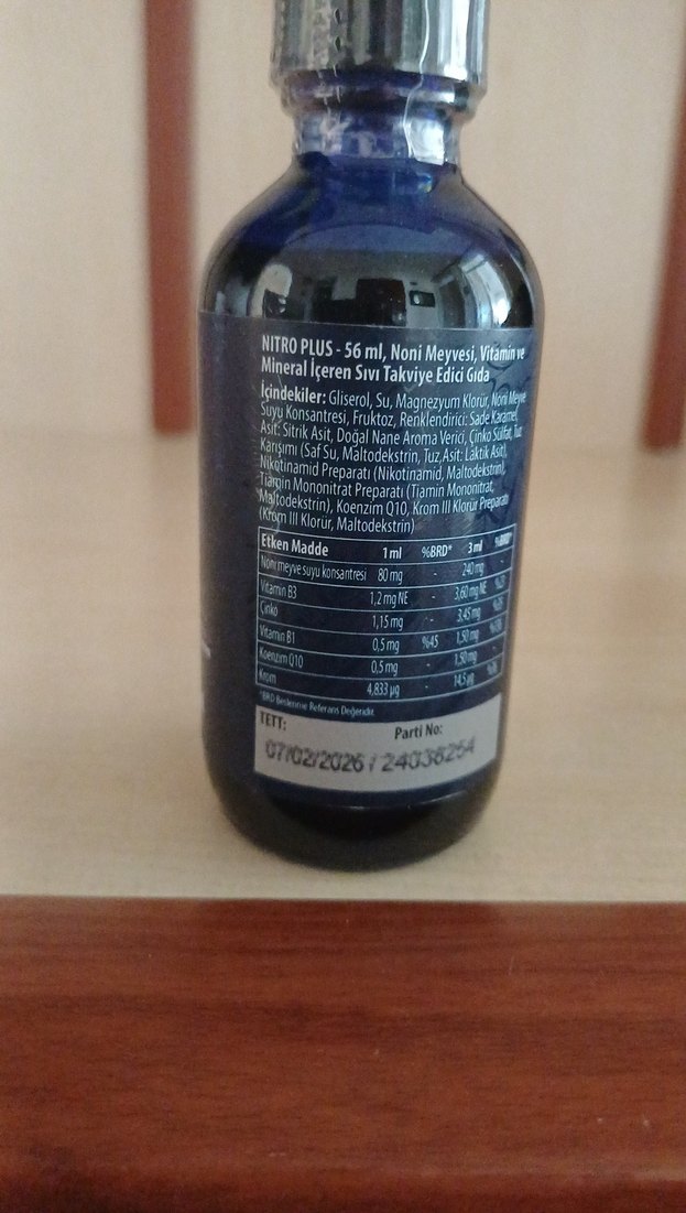 Amare Nitro Plus Sıvı Takviye Edici Gıda 56 ml - Görsel 3