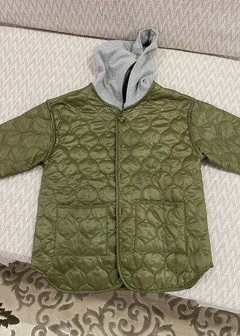 Kadın Haki Kısa Kollu Düğmeli Ceket - Görsel 4