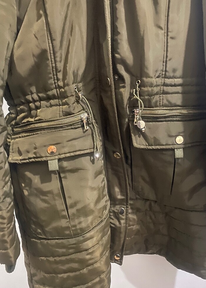 Lc wakiki kadın haki renk mont - Görsel 3