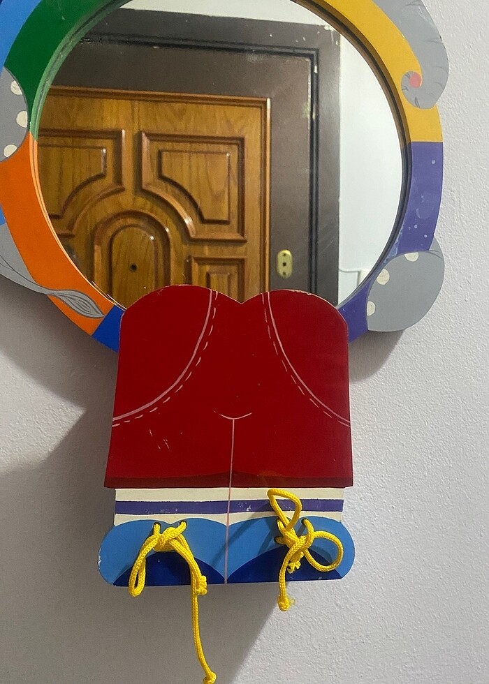 Ahşap diğer marka ayna ve kalemlik - Görsel 4