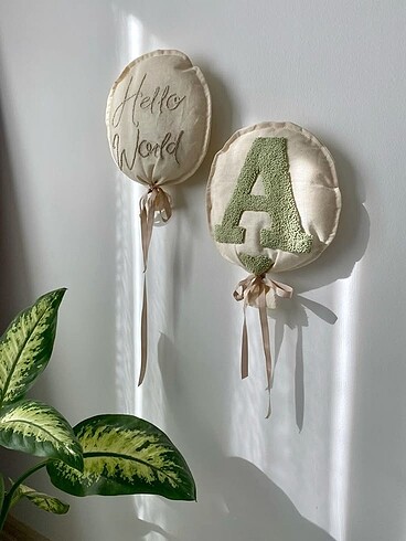 Beden Dekoratif balon yastık isme özel baby shower punch