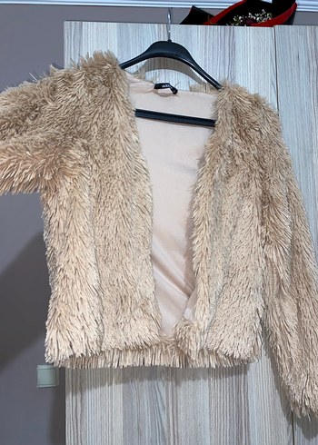 Kısa Kesim Kadın Suni Kürk Ceket - Görsel 5