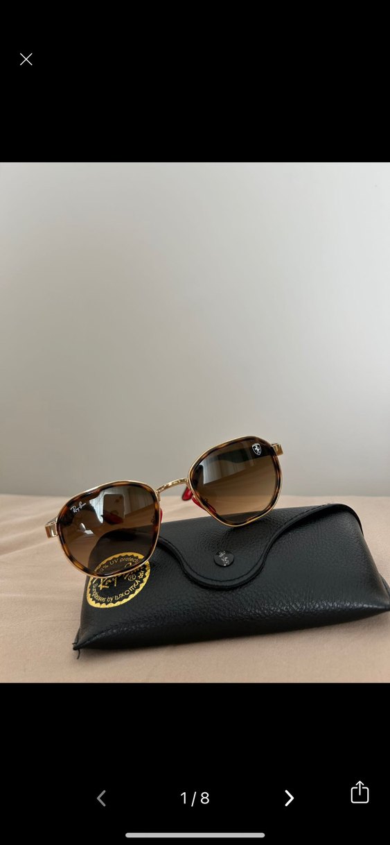 Kahverengi Şeffaf Kadın Güneş Gözlüğü - Görsel 4