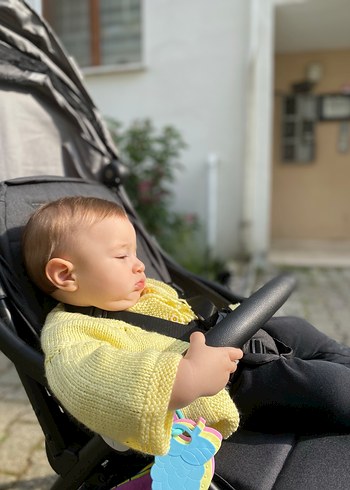 Gri bebek arabası - Görsel 3