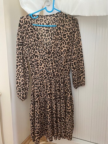 Diğer Leopar mini elbise