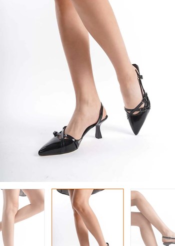 38 Beden siyah Renk tokalı gotik stiletto
