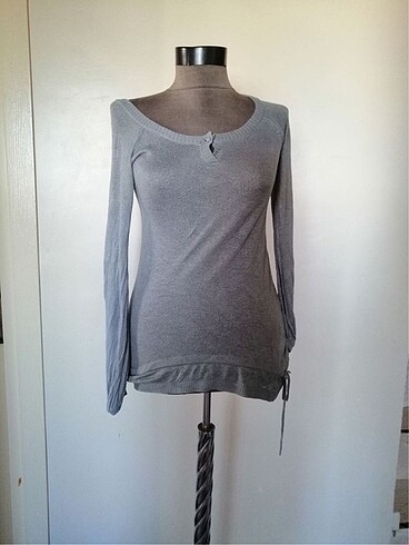 fairycore gri tunik