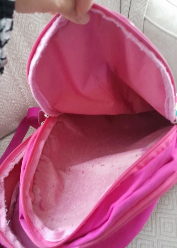 Renkli Unicorn Desenli Pembe Çocuk Okul Çantası - Görsel 4