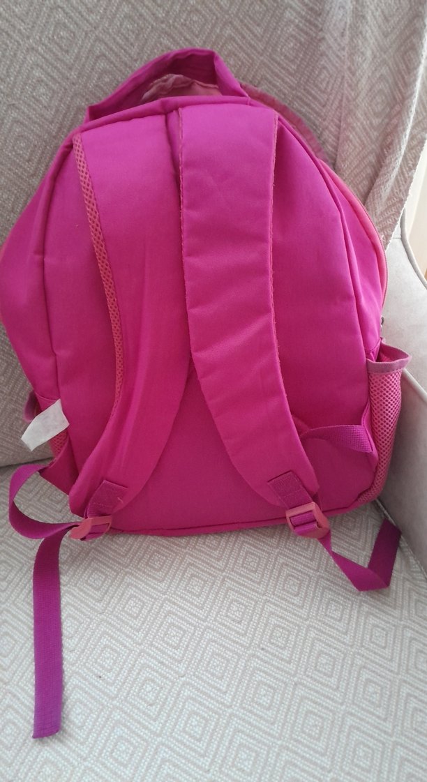 Renkli Unicorn Desenli Pembe Çocuk Okul Çantası - Görsel 2