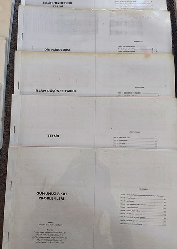 AÖF ilahiyat Üniversite Ders Notları Seti - Görsel 2