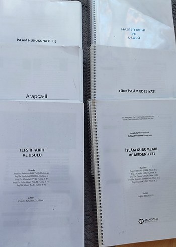 AÖF ilahiyat Üniversite Ders Notları Seti - Görsel 3