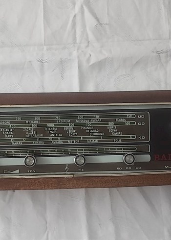 Çil durumda antika Balkan M-1005-L Kısa-Orta-Uzun radyo - Görsel 6