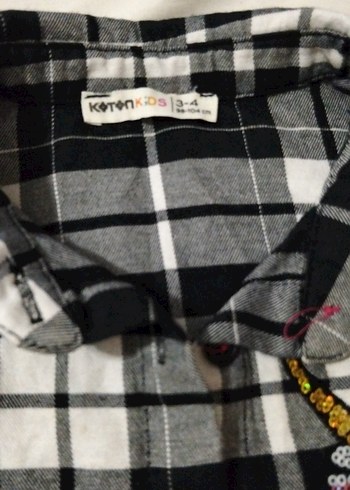 Gri Kareli Nakışlı çocuk Gömlek - Görsel 2