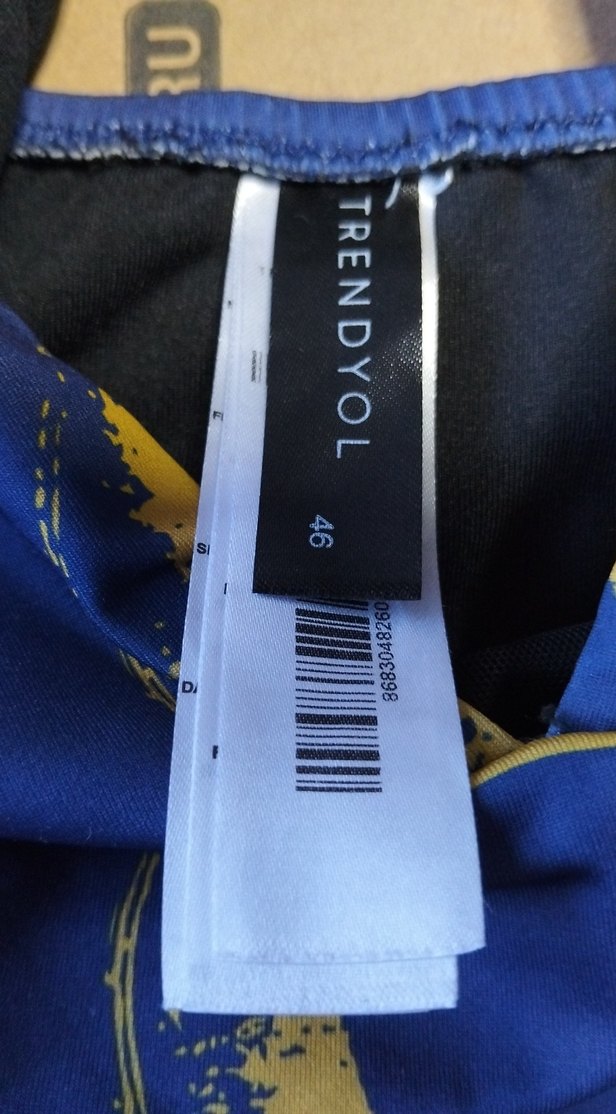 Buckle detaylı çok renkli bohem mayo - Görsel 2