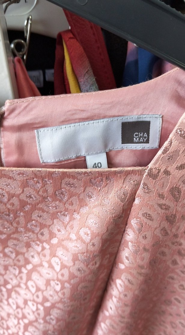 Pembe Uzun Kollu Normcore Kadın Elbise - Görsel 2