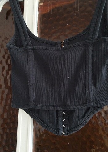 Kadın Siyah Gotik Midi Büstiyer - Görsel 3