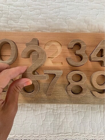Wood Wood Ahşap Sayılar Oyuncak Yapboz