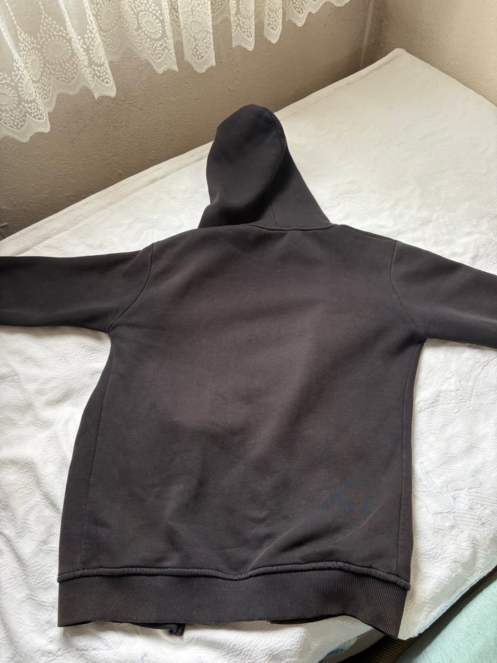 Erkek Kapüşonlu Fermuarlı Sweatshirt - Görsel 3