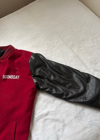 Bordo Düğmeli Street Wear Erkek Ceket - Görsel 3