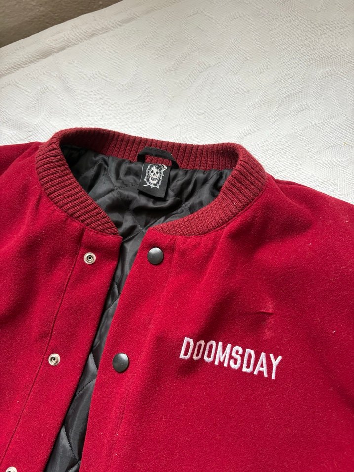 Bordo Düğmeli Street Wear Erkek Ceket - Görsel 5