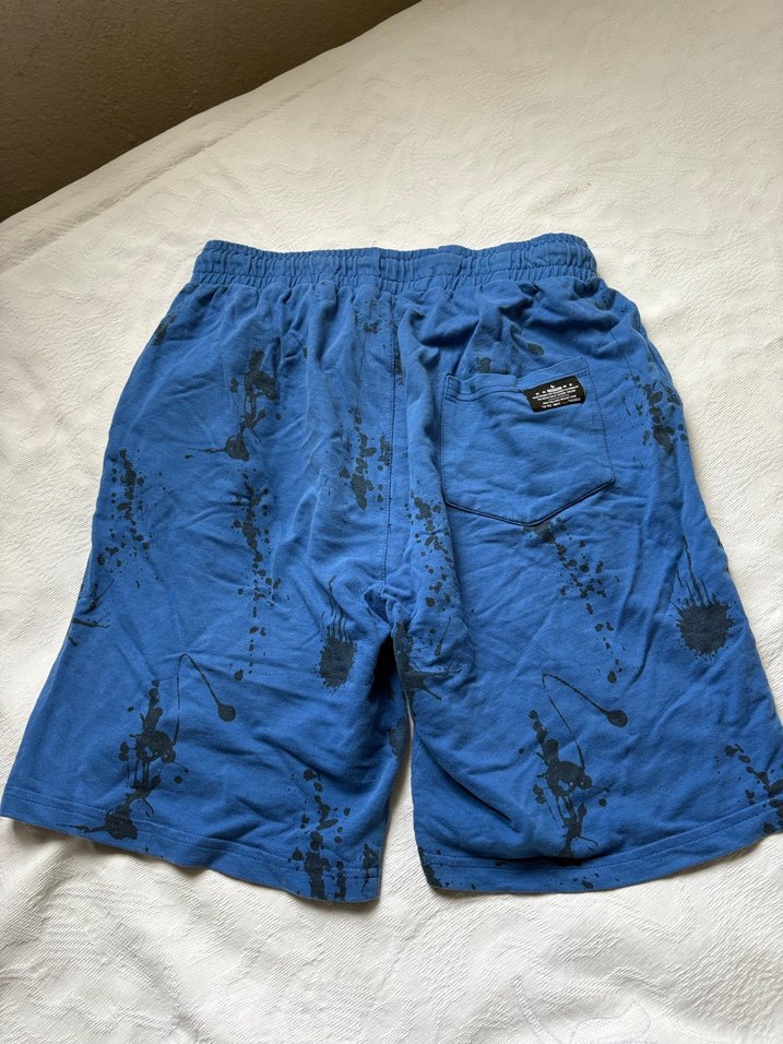 Erkek Bağcıklı Mavi Şort - Görsel 2