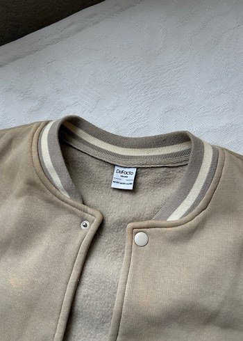 Bej Düğmeli Rahat Erkek Kolej Ceket - Görsel 3