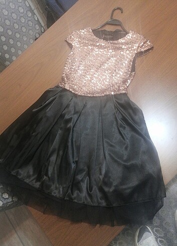 xs Beden siyah Renk 13_15 yaş elbise