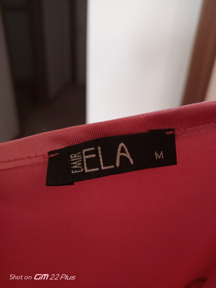 EMIR BELA Pembe Drapeli Uzun Abiye Elbise - Görsel 3