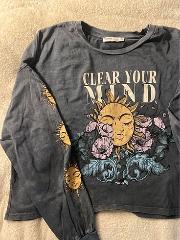 Pull and Bear pull&bear desen baskılı sweatshirt