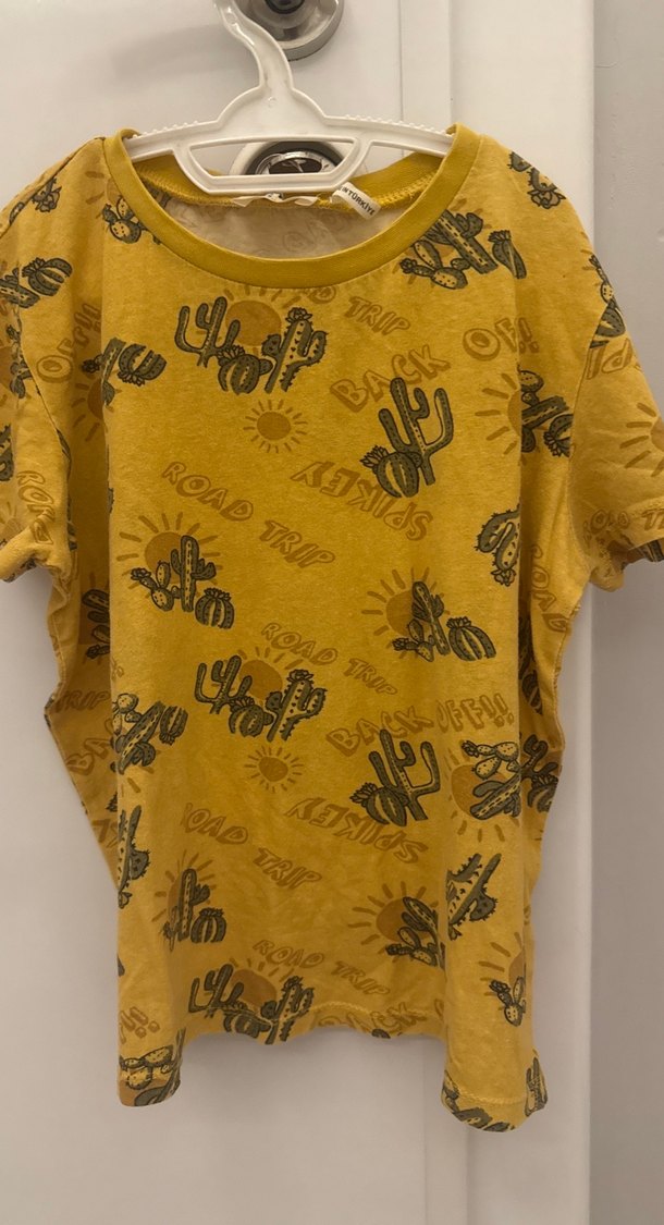 Parlak Sarı Baskılı Çocuk Atlet - Görsel 2