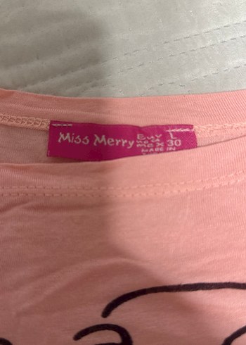 Kız Çocuk Pembe Baskılı Kısa Kollu Tişört - Görsel 2