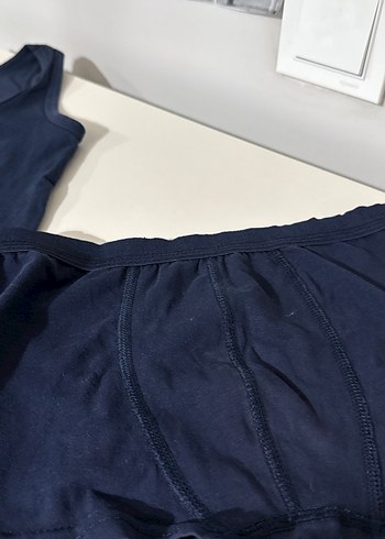 Lacivert Çocuk Atlet Takımı - Görsel 2