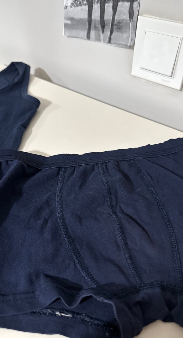 Lacivert Çocuk Atlet Takımı - Görsel 2