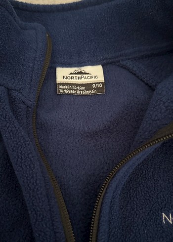 Erkek çocuk Mavi Fermuarlı Yüksek Yakalı Polar - Görsel 3