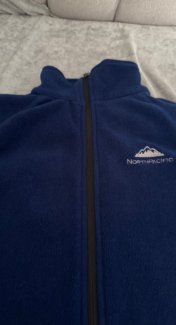 Erkek çocuk Mavi Fermuarlı Yüksek Yakalı Polar - Görsel 2