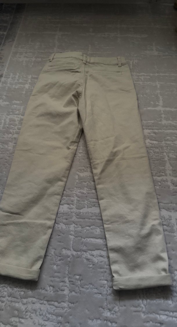 Hiç giyilmedi etiketi kopmuş Düğmeli erkek çocuk Pamuk Pantolon - Görsel 3