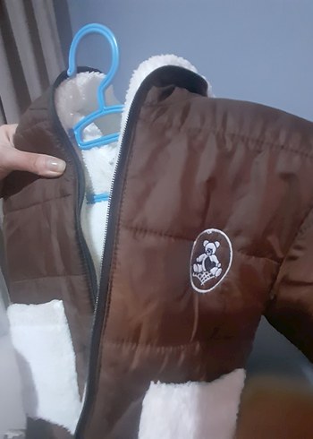 Kahverengi Erkek Çocuk Fermuarlı Kaban - Görsel 2