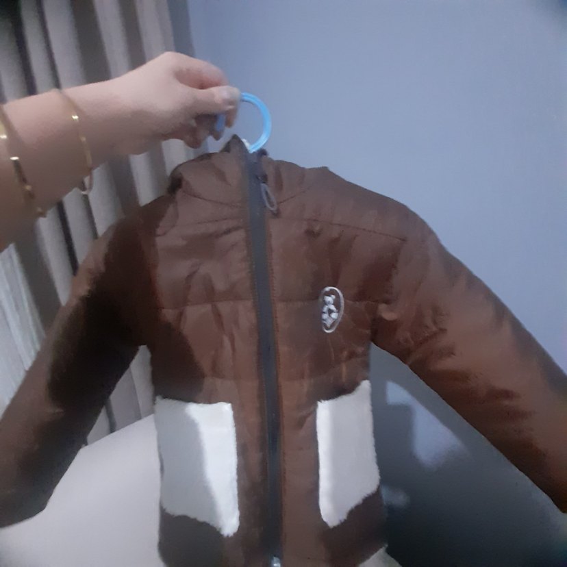 Kahverengi Erkek Çocuk Fermuarlı Kaban - Görsel 3